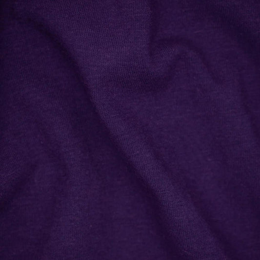 Bright Purple Organic Cotton/Spandex Jersey Fabric - 200 GSM - Grown in the USA - wellspringsrenewal