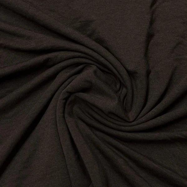 Dark Coffee Bamboo/Spandex Rib Knit Fabric - wellspringsrenewal