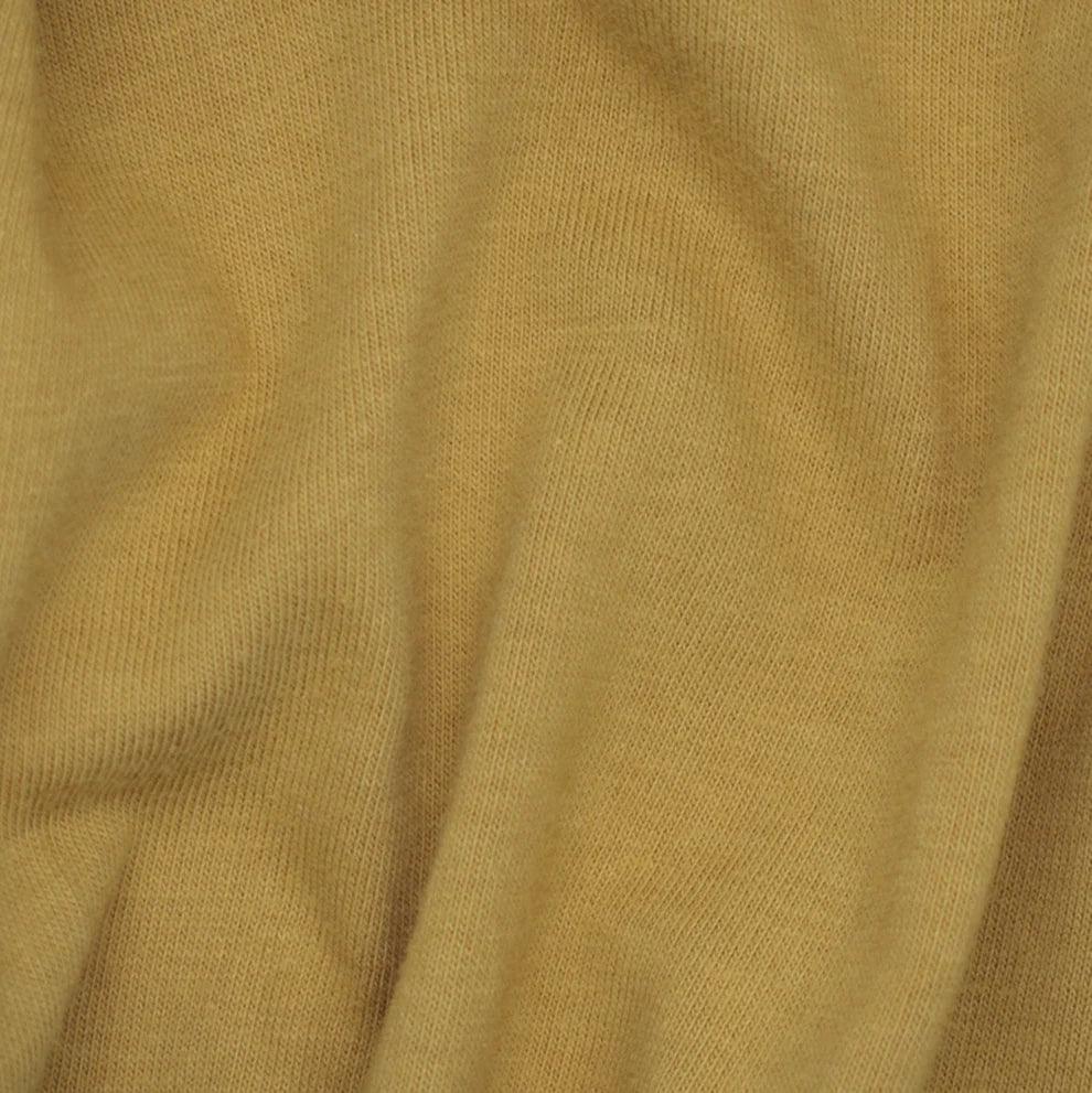 Honey Organic Cotton Fleece Fabric- 240 GSM - Grown in the USA - wellspringsrenewal